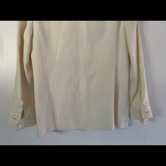 TALBOTS WOMEN IRISH LINEN CREAM JACKET - Picture 8 of 16